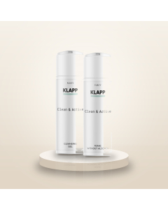 Klapp Clean & Active Reinigingsset - Cleansing Gel & Tonic 2x 200ml