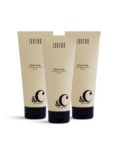 Janzen Shower Scrub &C Lychee Blossom & Shine 3-pack - 3x200ml