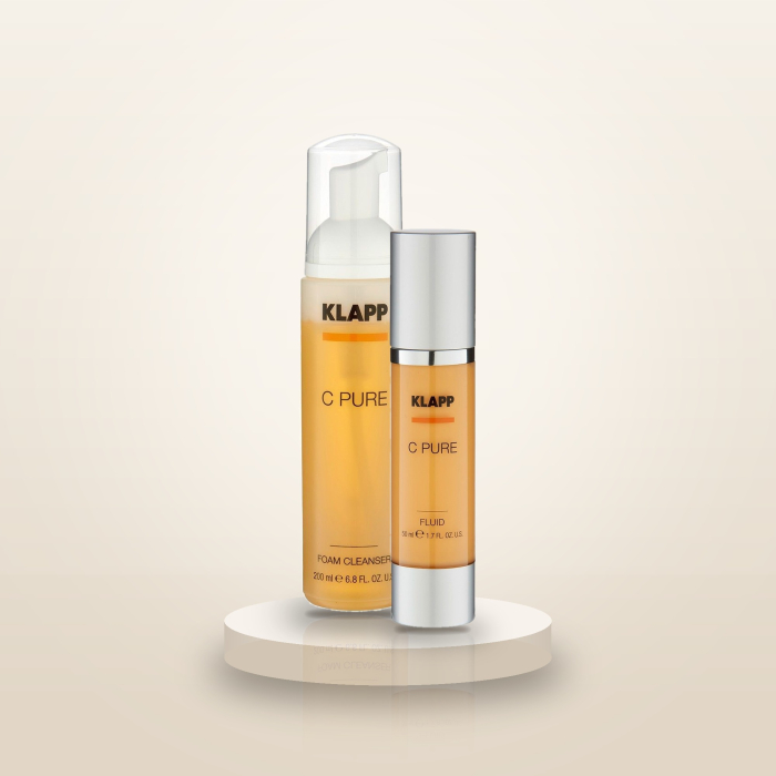Klapp C Pure Set - Fluid 50ml & Foam Cleanser 200ml