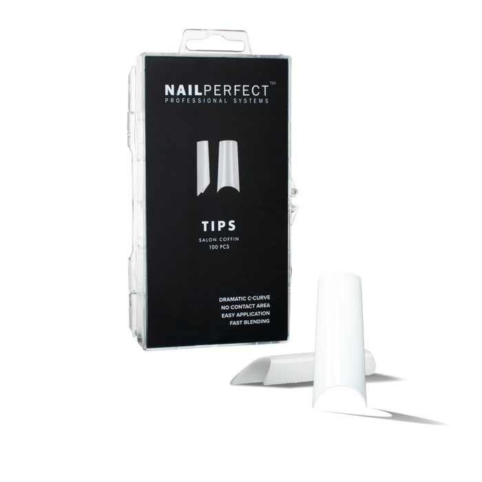 NailPerfect Salon Coffin Tips - 100 stuks